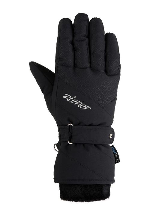 Rückansicht von Ziener KENDRI Skihandschuhe Damen schwarz