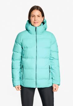 Rückansicht von Ziener TRAVA-Z Skijacke Damen radiant lagoon