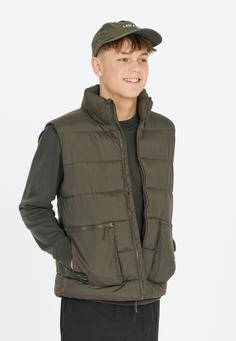 Rückansicht von Les'Arcs Mackod Steppweste Kinder 1071 Black Ink