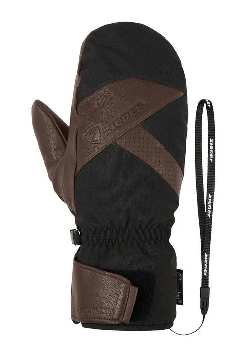 Rückansicht von Ziener GETTERO-Z AS(R) AW MITTEN Skihandschuhe Herren dark brown