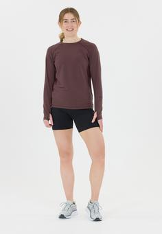 Rückansicht von Endurance Joan Langarmshirt Damen 4261 Huckleberry