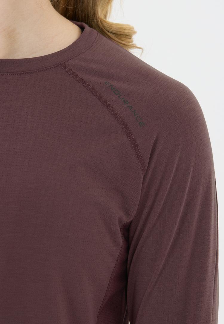 Endurance Endurance Joan Langarmshirt Damen - 4261 Huckleberry - 2 | SportScheck