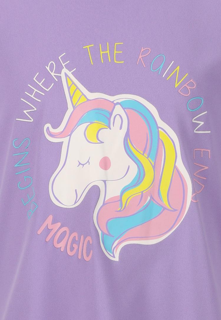 ZigZag ZigZag Loona Printshirt Kinder - 4085 Violet Tulip - 0 | SportScheck