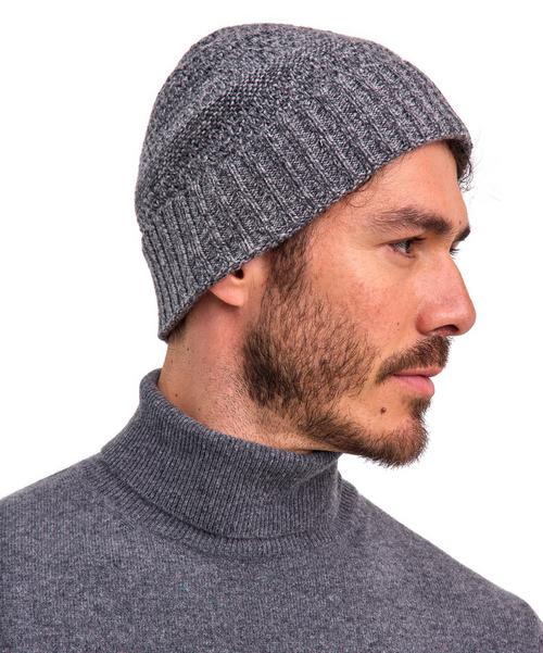 Rückansicht von Falke SEL Mouliné Beanie m Beanie light greymel. (3390)