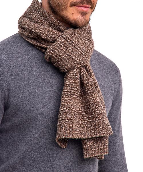 Rückansicht von Falke SEL Mouliné Scarf m Schal camel hair (5063)