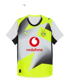 PUMA Borussia Dortmund Authentic Trikot Away Fußballtrikot Herren grau