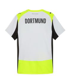 Rückansicht von PUMA Borussia Dortmund Authentic Trikot Away Fußballtrikot Herren grau