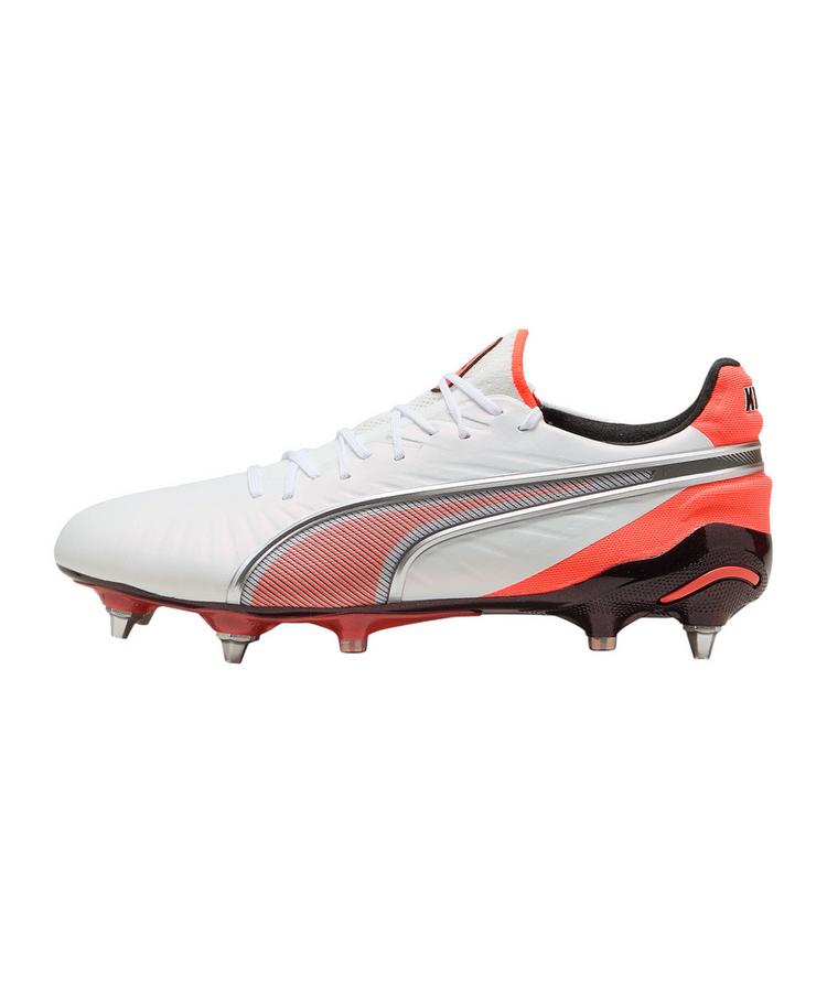PUMA PUMA KING Ultimate Mx SG Hot Pursuit Fu&szlig;ballschuhe - weiss - 0 | SportScheck