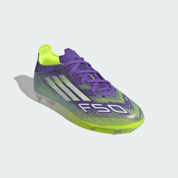 adidas adidas F50 Elite Kids FG Fu&szlig;ballschuh Fu&szlig;ballschuhe Kinder - Purple Rush / Cloud White / Lucid Lemon - 2 | SportScheck
