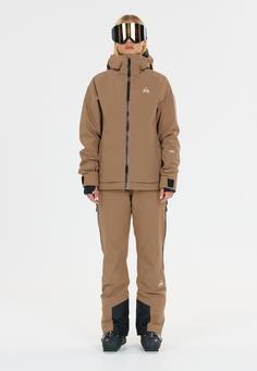 Rückansicht von SOS Samkos Skijacke Damen 1119 Shitake