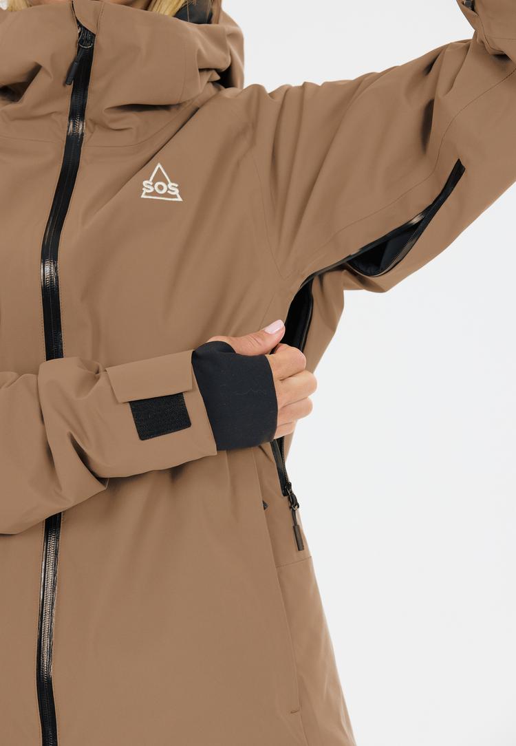 SOS SOS Samkos Skijacke Damen - 1119 Shitake - 1 | SportScheck