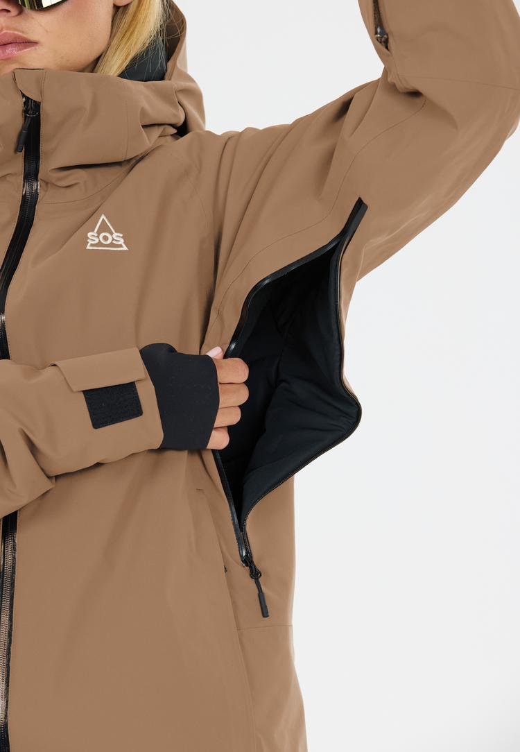 SOS SOS Samkos Skijacke Damen - 1119 Shitake - 2 | SportScheck