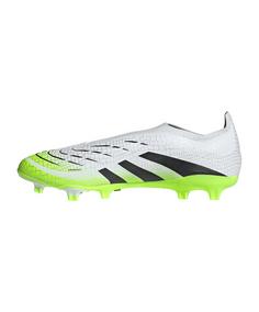 Rückansicht von adidas Predator League LL FG/MG Coral Blaze Fußballschuhe weissschwarz