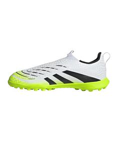 Rückansicht von adidas Predator League LL TF Coral Blaze Kids Fußballschuhe Kinder weissschwarz