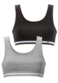 Bench Bustier BH Damen - grau - schwarz