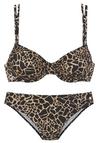 Lascana B&uuml;gel-Bikini Bikini Set Damen - schwarz-gold
