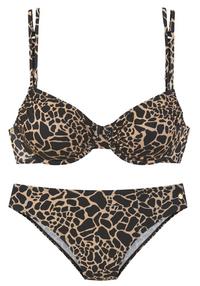 Lascana B&uuml;gel-Bikini Bikini Set Damen - schwarz-gold