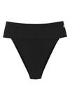 Lascana Highwaist-Bikini-Hose Bikini Hose Damen - schwarz