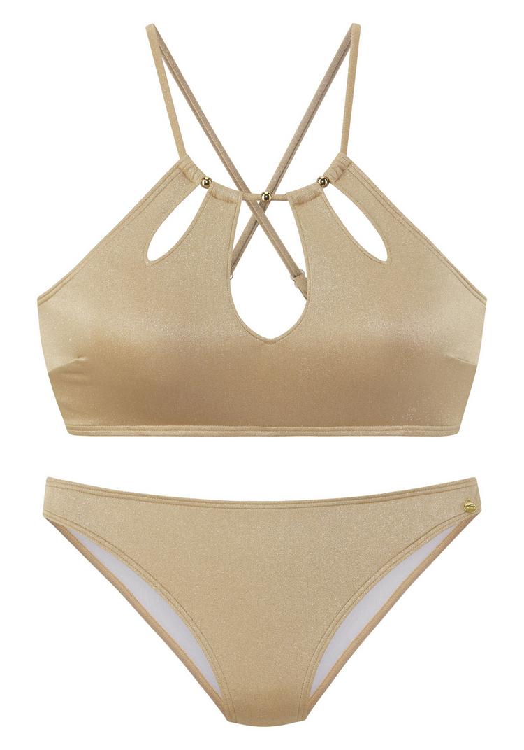 Lascana Lascana Bustier-Bikini Bikini Set Damen - gold - 0 | SportScheck