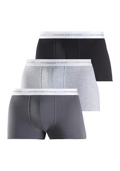 Copenhagen Studios Boxer Boxershorts Herren anthrazit grau-meliert schwarz