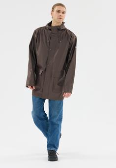 Rückansicht von Weather Report Torsten Regenjacke Herren 1283 Espresso