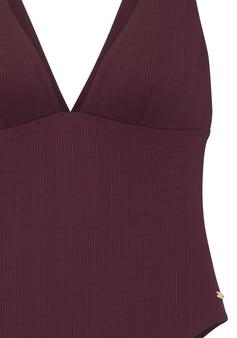 Rückansicht von Copenhagen Studios Badeanzug Badeanzug Damen weinrot