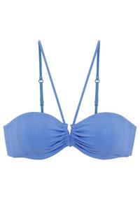 Copenhagen Studios Bandeau-Bikini-Top Bikini Oberteil Damen - blau
