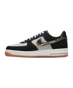 Rückansicht von Nike Air Force 1 Low Retro Weiß Sneaker Herren weissschwarz