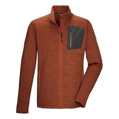 KILLTEC KOW 80 MN FLX JCKT Fleecejacke Herren Dunkelorange