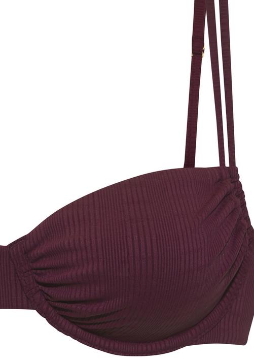 Rückansicht von Copenhagen Studios Bügel-Bikini-Top Bikini Oberteil Damen weinrot