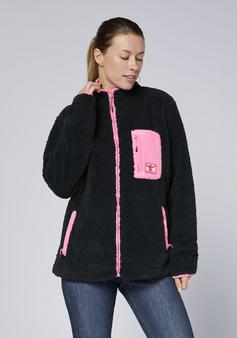 Rückansicht von Chiemsee Fleecejacke Fleecejacke Damen 19-3911 Black Beauty