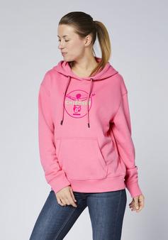 Rückansicht von Chiemsee Hoodie Sweatshirt Damen 17-2120 Chateau Rose