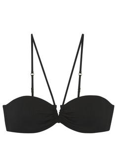 Copenhagen Studios Bandeau-Bikini-Top Bikini Oberteil Damen schwarz