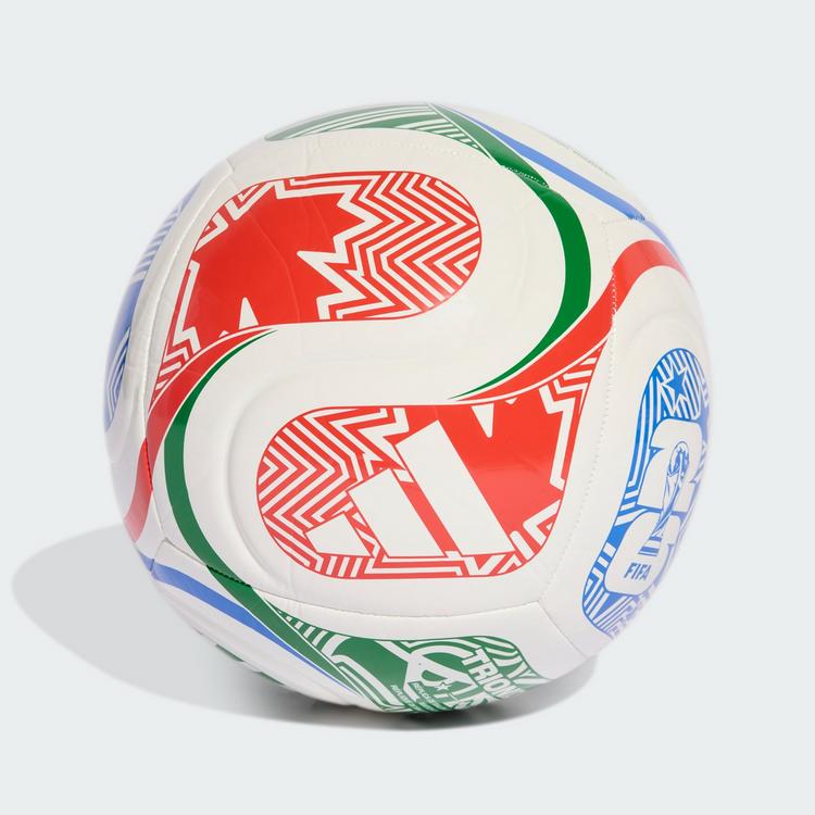 adidas adidas WORLD CUP 26 TRIONDA CLUB BALL Fu&szlig;ball - White / Vivid Red / Glow Blue / Green - 0 | SportScheck