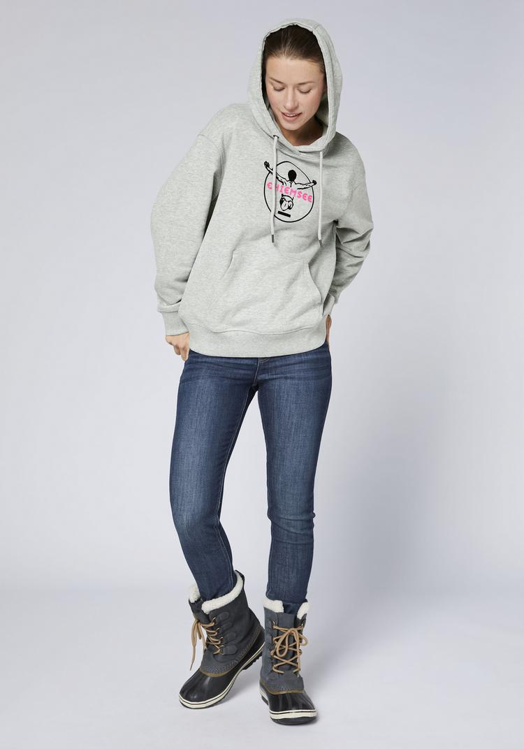 Chiemsee Chiemsee Hoodie Sweatshirt Damen - 17-4402M Neutral Gray Melange - 2 | SportScheck