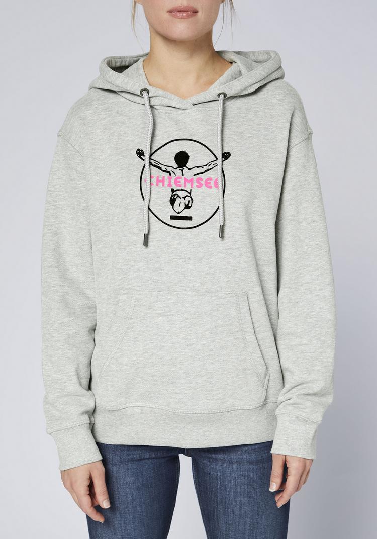 Chiemsee Chiemsee Hoodie Sweatshirt Damen - 17-4402M Neutral Gray Melange - 4 | SportScheck
