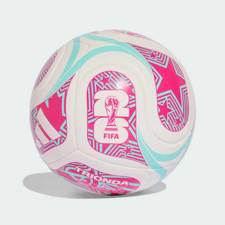 adidas adidas WORLD CUP 26 TRIONDA CLUB BALL Fu&szlig;ball - White / Flash Aqua / Shock Pink - 0 | SportScheck