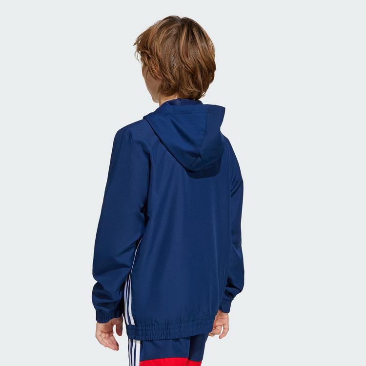 adidas adidas Tiro 25 Essentials Woven Kids Hoodie Sweatjacke Kinder - Team Navy / Red - 3 | SportScheck