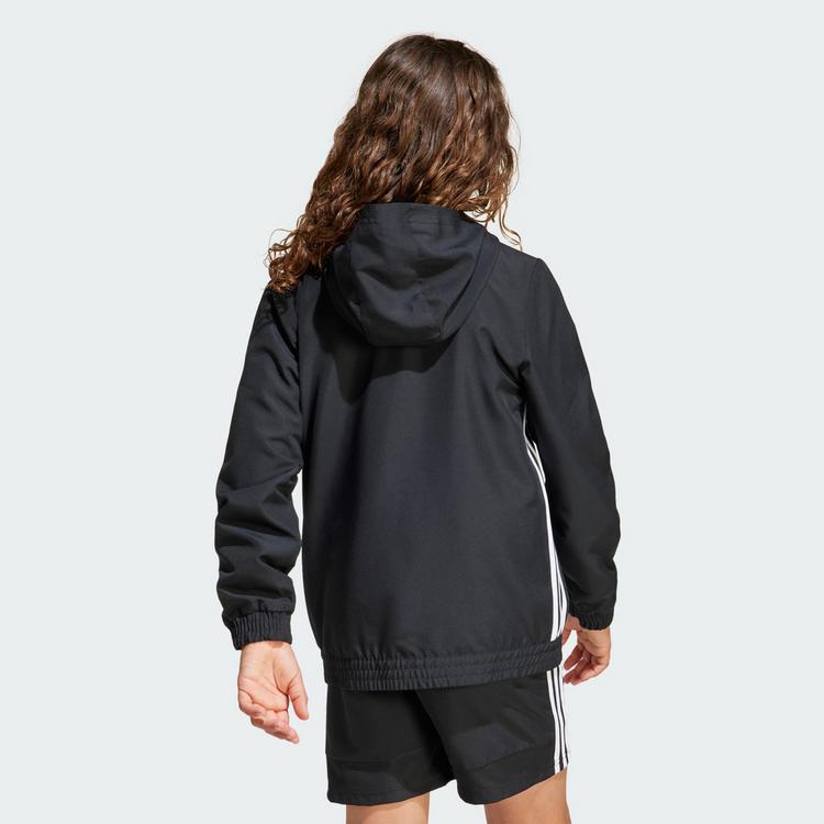 adidas adidas Tiro 25 Essentials Woven Kids Hoodie Sweatjacke Kinder - Black / White - 3 | SportScheck