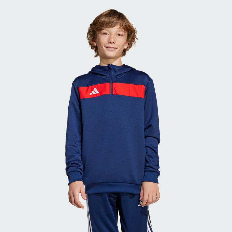 adidas adidas Tiro 25 Essentials Kids Sweat Hoodie Hoodie Kinder - Team Navy / Red - 1 | SportScheck