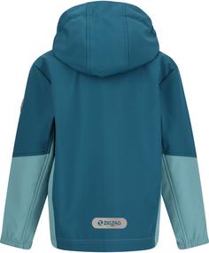 Rückansicht von ZigZag Troy Softshelljacke Kinder 2058 Ink Blue