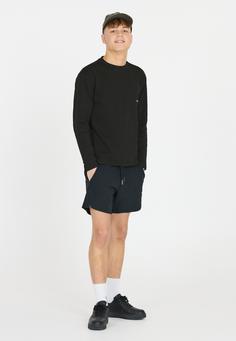 Rückansicht von Les'Arcs Zive Langarmshirt Kinder 1001 Black