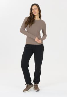 Rückansicht von Athlecia Tinashe Langarmshirt Damen 1292 Greige