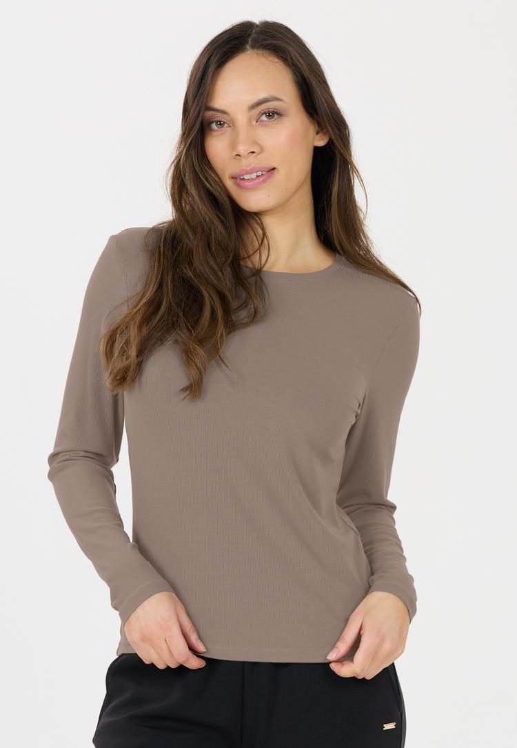 Athlecia Athlecia Tinashe Langarmshirt Damen - 1292 Greige - 1 | SportScheck