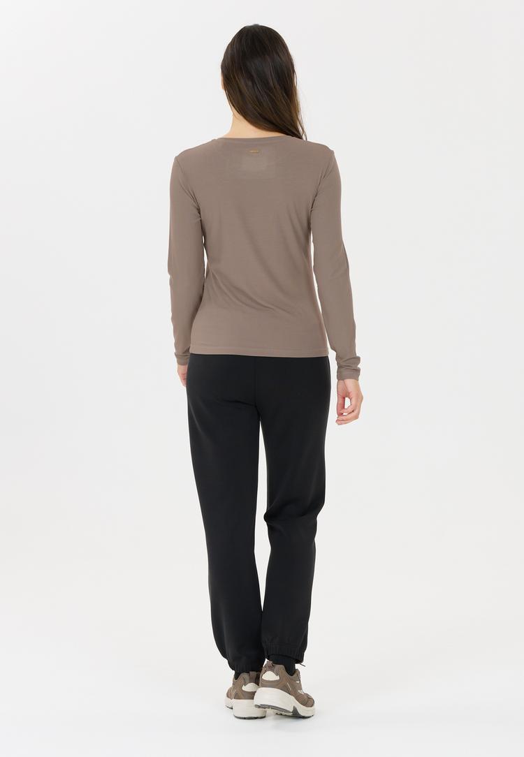 Athlecia Athlecia Tinashe Langarmshirt Damen - 1292 Greige - 2 | SportScheck