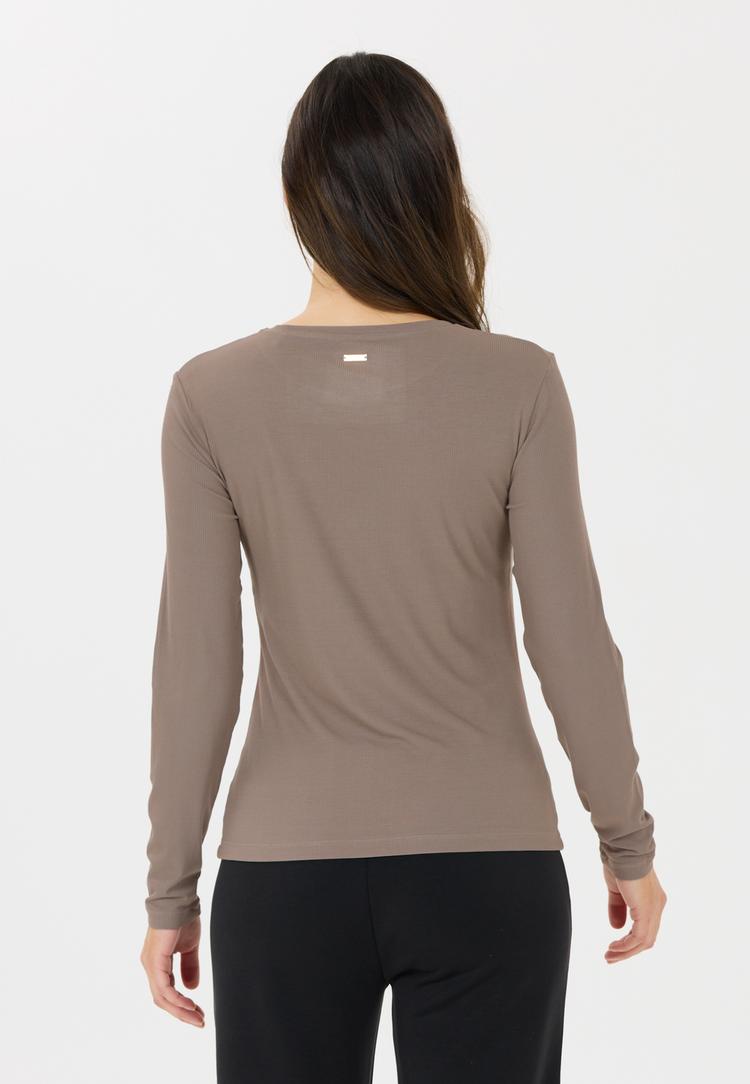 Athlecia Athlecia Tinashe Langarmshirt Damen - 1292 Greige - 3 | SportScheck