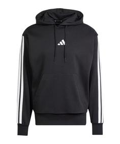 adidas 3 Stripes Hoody Funktionssweatshirt Herren schwarzweiss