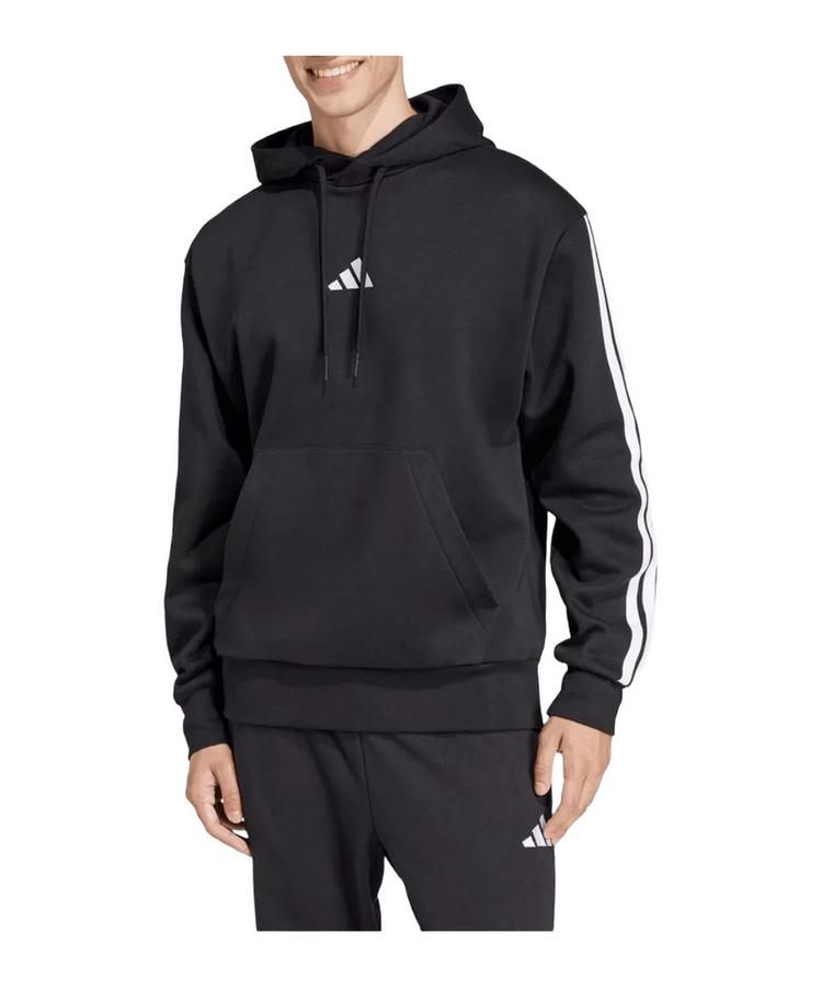 adidas adidas 3 Stripes Hoody Funktionssweatshirt Herren - schwarzweiss - 0 | SportScheck