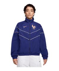 Nike Frankreich Woven Jacke Damen Trainingsjacke Damen - blauorange
