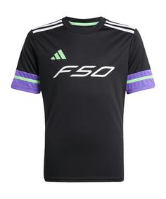 adidas F50 T-Shirt Kids Funktionsshirt Kinder schwarzlila